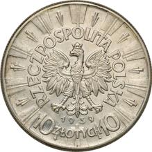 10 Zlotych 1939    "Jozef Pilsudski"