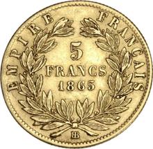 5 Francs 1865 BB  