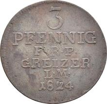 3 Pfennig 1824   