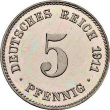 5 Pfennig 1911 J  