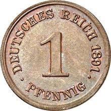 1 Pfennig 1891 G  