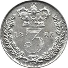 Threepence 1886   