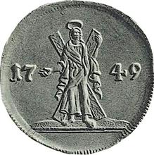 Double Chervonets 1749    "St Andrew the First-Called on the reverse"