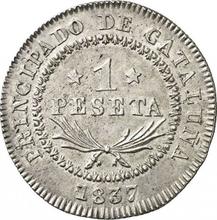 1 песета 1837 B PS 