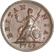 Farthing 1749    "Old Head"