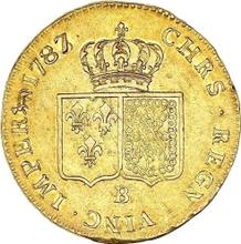 Doppelter Louis d'or 1787 B  