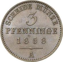 3 Pfennig 1858 A  