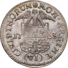 6 Groszy (Szostak) 1763    "Torun"