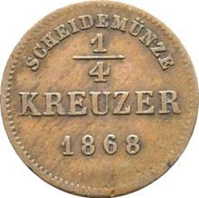 1/4 kreuzer 1868   