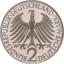 2 marki 1958 G   "Max Planck"