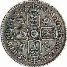 Shilling 1670    "Second laureate bust"