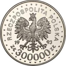 300000 Zlotych 1993 MW  NR "65th Anniversary of Warsaw Ghetto Uprising"