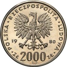 2000 Zlotych 1980 MW   "Bolesław I der Tapfere" (Probe)
