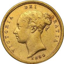 Half Sovereign 1880 S   "Coat of arms"