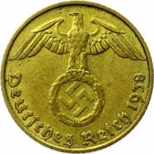 5 Reichspfennig 1938 J  