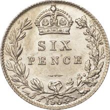 Sixpence 1904   