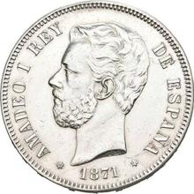 5 Pesetas 1871  SDM 