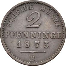 2 pfennige 1873 B  