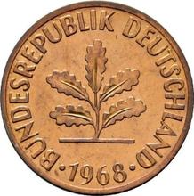 2 Pfennig 1968 D  
