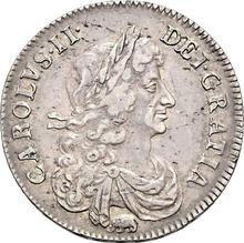 Halfcrown 1666    "Third laureate bust"