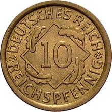10 reichspfennig 1935 J  