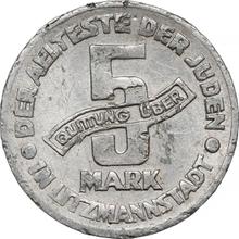 5 Mark 1943    "Litzmannstadt Ghetto"