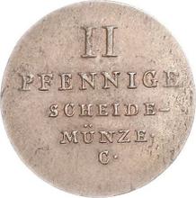 2 fenigi 1822 C  