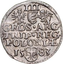 3 Groszy (Trojak) 1583    "Large head"