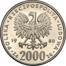 2000 Zlotych 1980 MW   "Lake Placid'80 Olympiade" (Probe)