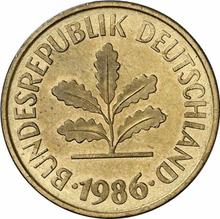 5 Pfennig 1986 F  