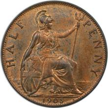 Halfpenny 1905   