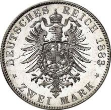 2 Mark 1883 F   "Wurtenberg"