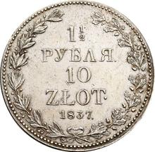 1-1/2 Roubles - 10 Zlotych 1837 MW  