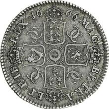 Shilling 1666    "Second laureate bust"
