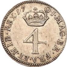 Fourpence (Groat) 1701   