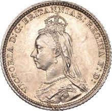 4 Pence (1 grote) 1888    "Jubiläumsporträt"