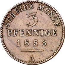 3 Pfennig 1858 A  