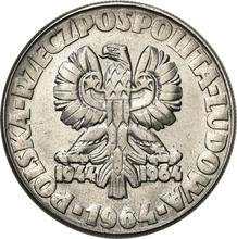 10 Zlotych 1964    "Tree" (Pattern)