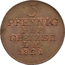 3 Pfennig 1821   
