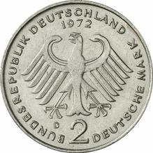 2 Mark 1972 D   "Theodor Heuss"