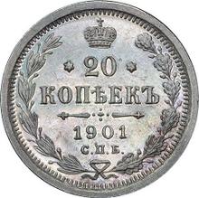 20 kopeks 1901 СПБ АР 