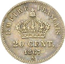 20 Centimes 1867 K  
