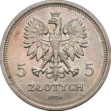 5 Zlotych 1928    "Nike" (Pattern)