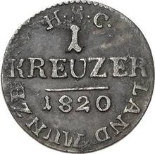 1 крейцер 1820   