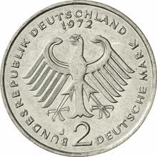 2 Mark 1972 J   "Theodor Heuss"