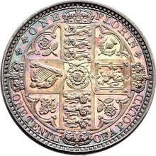 Florin 1848   WW "Godless"