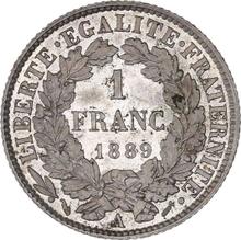 1 frank 1889 A  