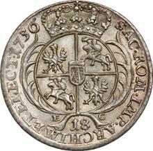 Ort (18 Groszy) 1756  EC  "Crown"