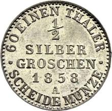 1/2 Silber Groschen 1858 A  