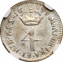 Fourpence (Groat) 1699   